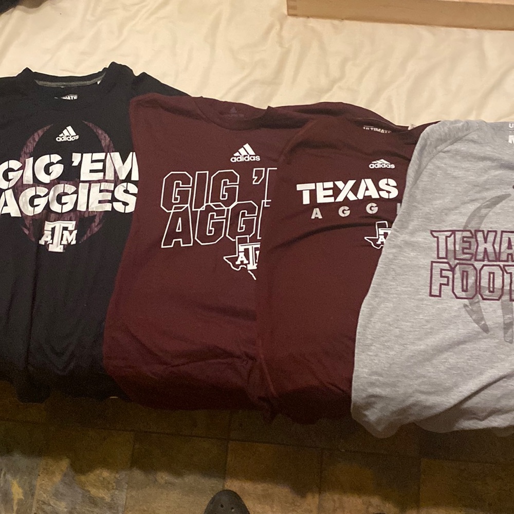 Lot of 4 Texas A&M shirts